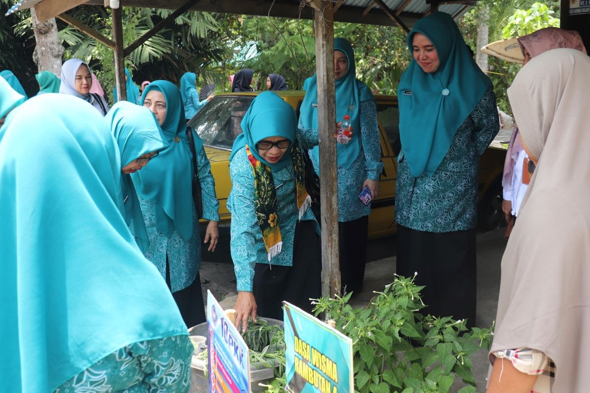 Tim penilai PK2D Provinsi Kalsel kunjungi Desa Gambah Dalam Barat HSS