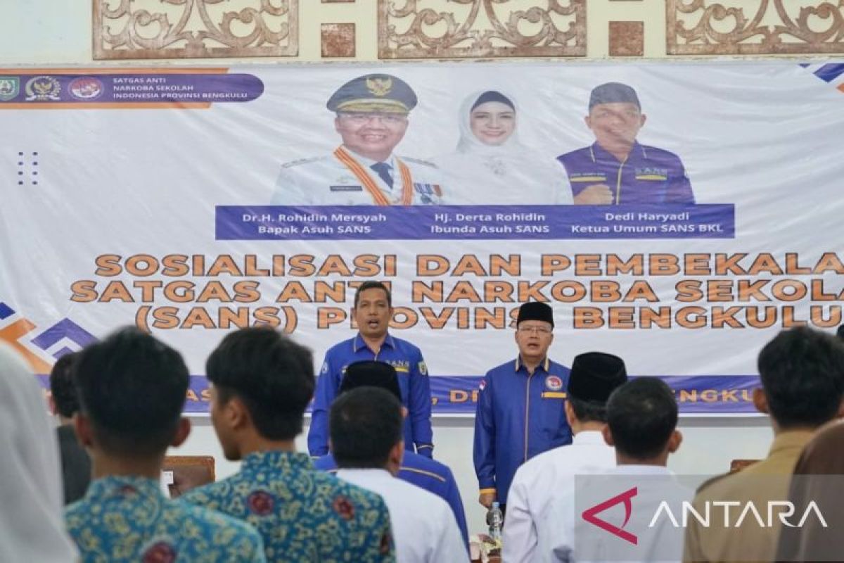 Gubernur: Satgas Anti Narkoba Sekolah Bengkulu direplikasi nasional