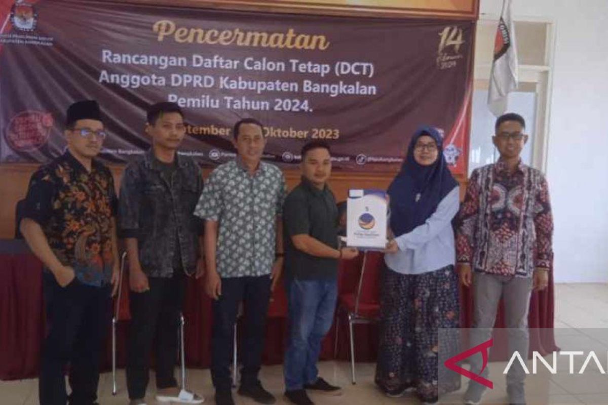 KPU Bangkalan catat tiga parpol tidak ubah DCS
