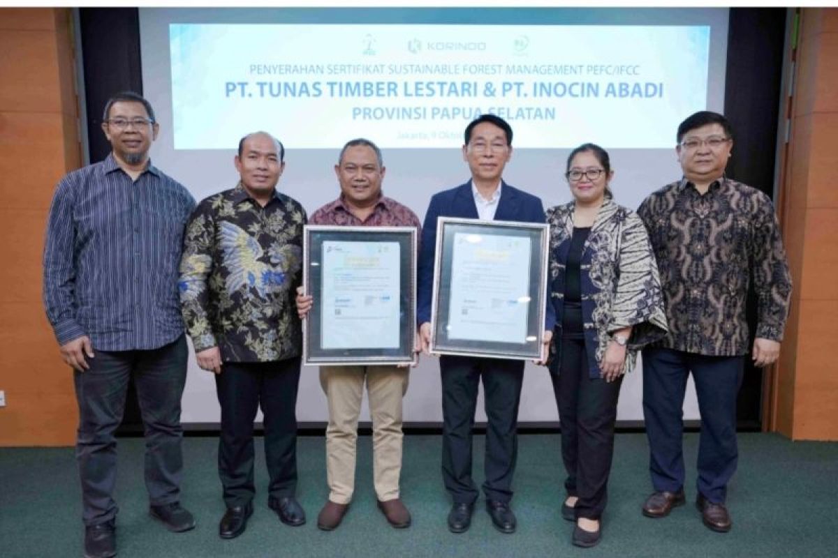 PT Tunas Timber Lestari and PT Inocin Abadi Obtain IFCC Sustainable Forest Management Certificate
