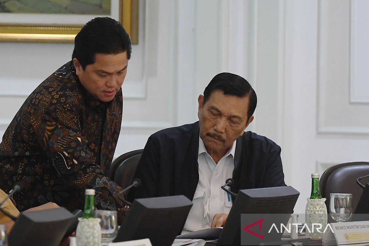 Jokowi tunjuk Erick jadi Menko Marves Ad-Interim gantikan Luhut