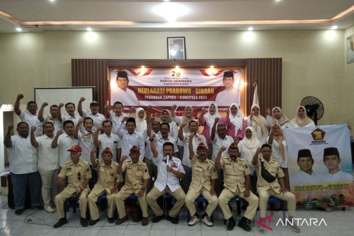 Partai Gerindra Kudus deklarasi Prabowo-Gibran calon peserta pilpres