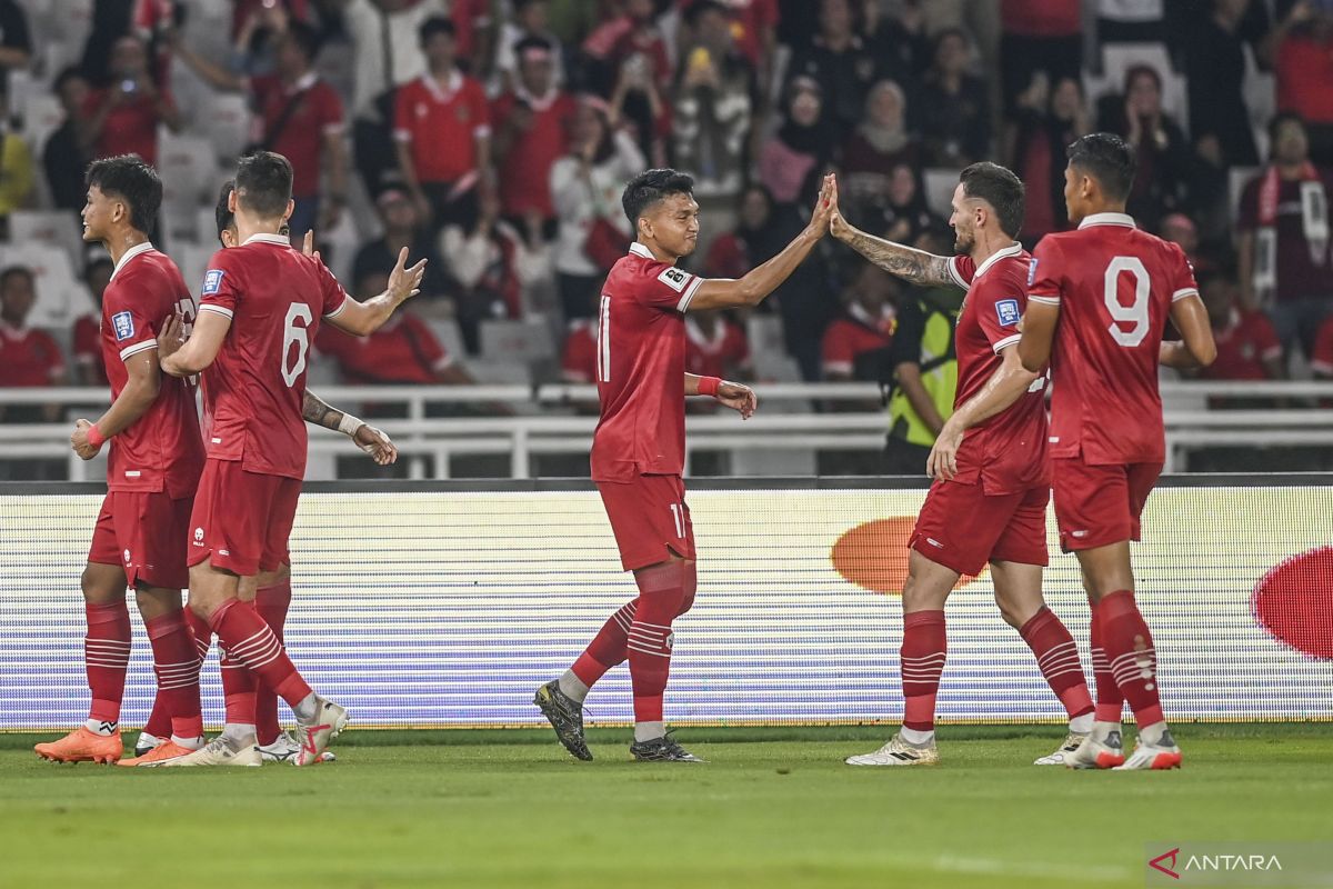 Hasil pertandingan Indonesia vs Brunei Darussalam: Timnas pesta gol dengan skor 6-0 pada leg pertama kualifikasi Piala Dunia 2026