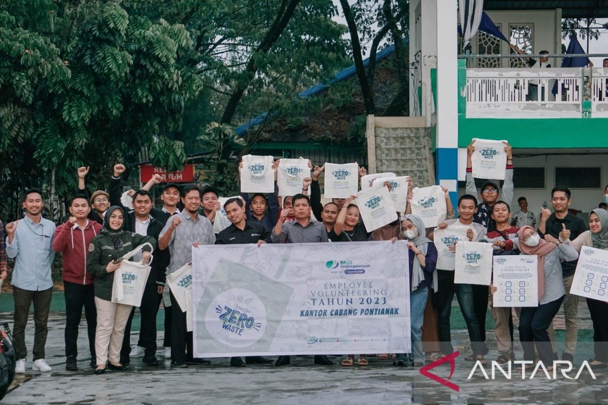 BPJamsostek Cabang Pontianak kampanye pengurangan sampah plastik