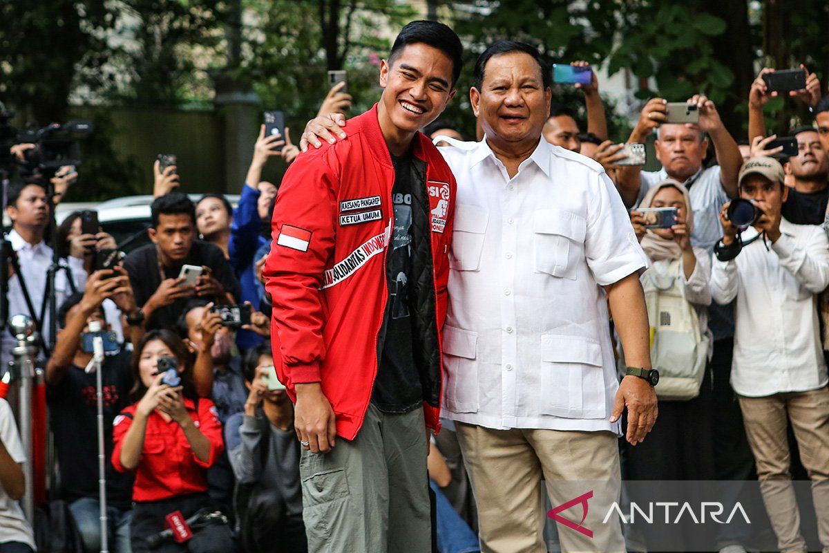 Prabowo: Tidak ada pembicaraan soal cawapres saat bertemu Kaesang