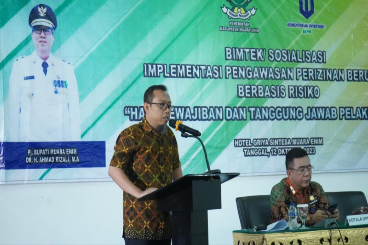 Muara Enim gelar bimtek pengawasan perizinan usaha berbasis risiko