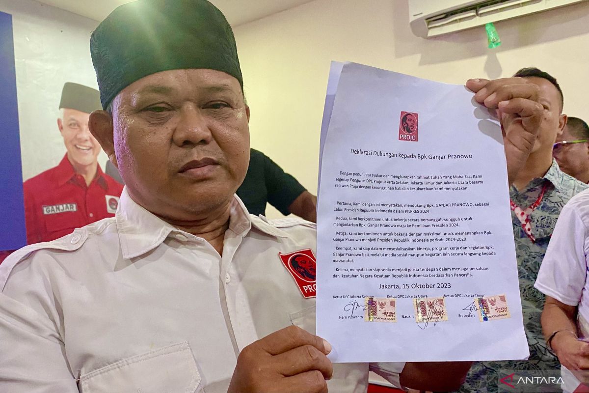 Tiga DPC Projo DKI Jakarta deklarasi dukung Ganjar