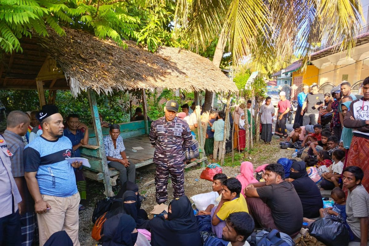 Puluhan warga Rohingya kembali mendarat di Aceh, kali ini ke Bireuen