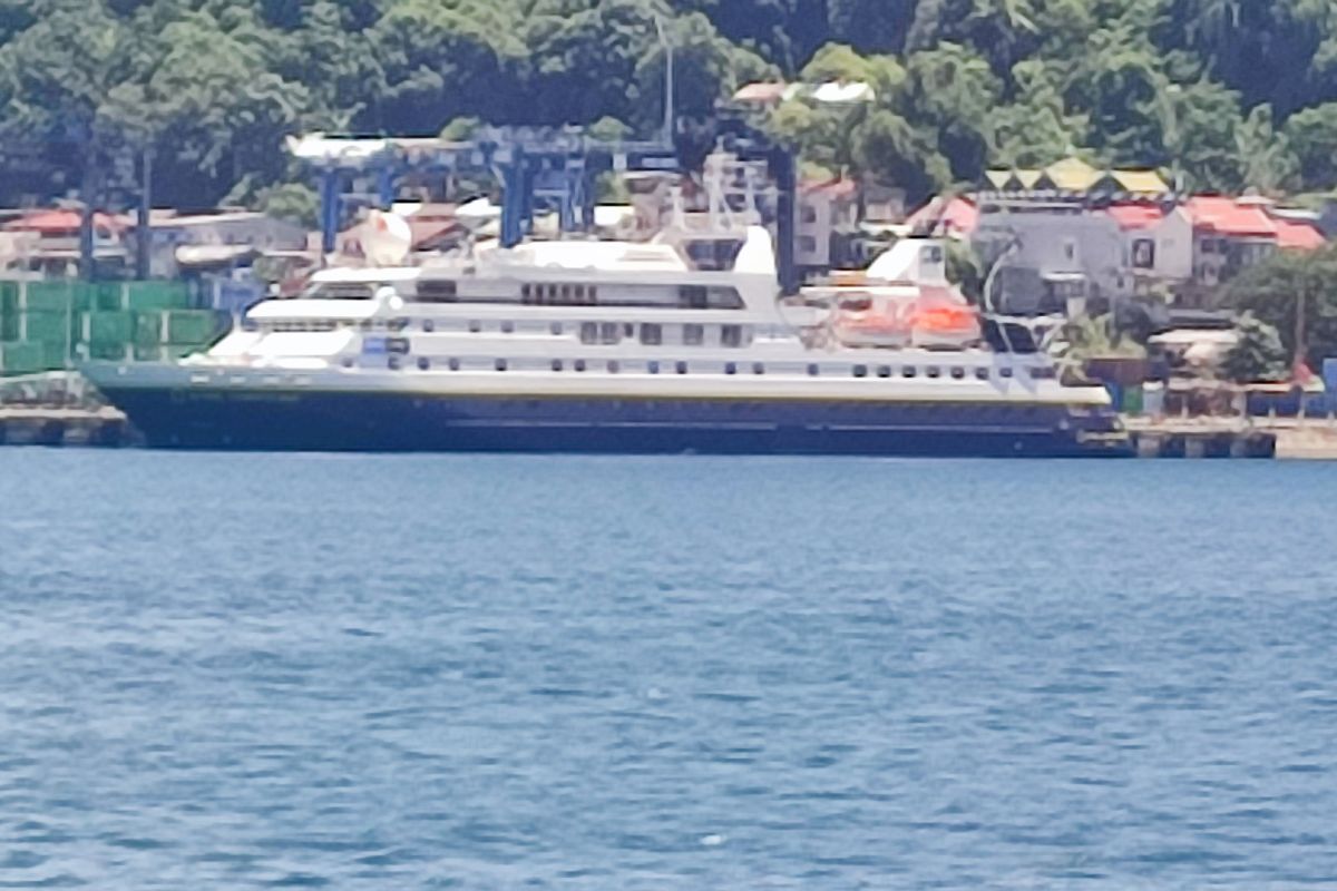 Kapal MV National Geographic Orion bawa 69 wisatawan tiba di Jayapura