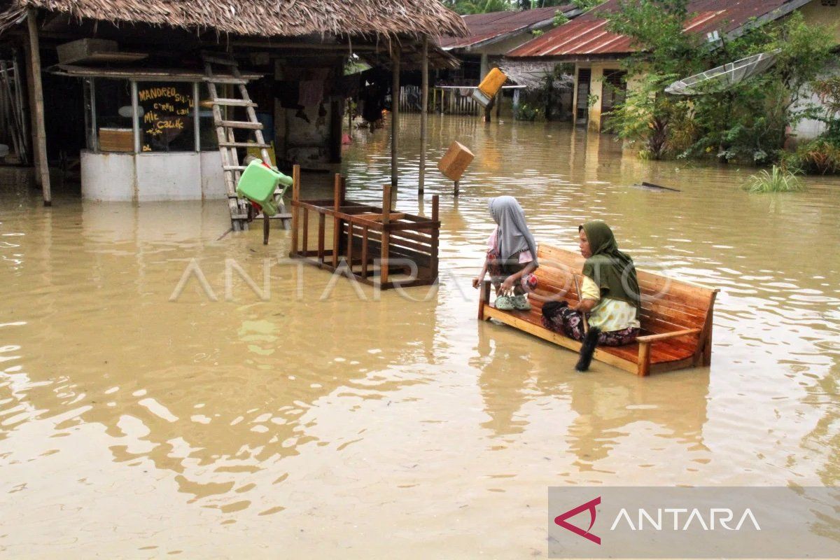 Lima daerah Aceh berstatus siaga banjir yang dipicu hujan deras