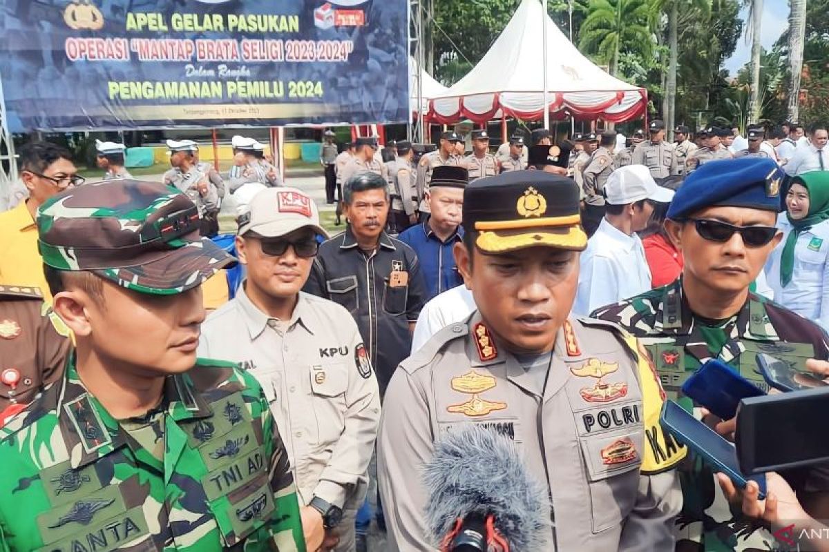 Polresta Tanjungpinang memastikan keamanan gudang logistik Pemilu 2024