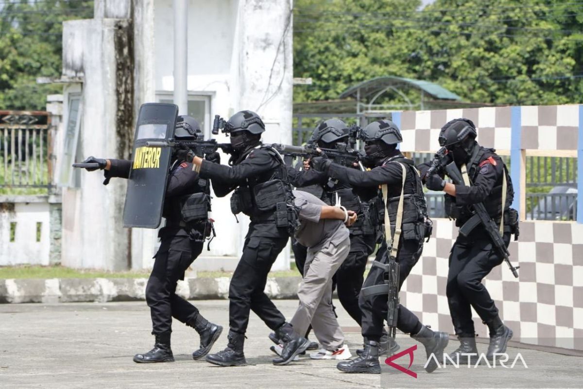 Polres Aceh Barat gelar simulasi Sispamkota jelang Pemilu 2024