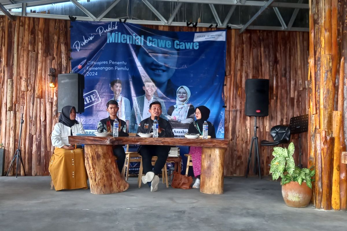 Kolektif Milenial Lampung gelar diskusi publik "Cawapres Penentu Kemenangan Pemilu 2024"