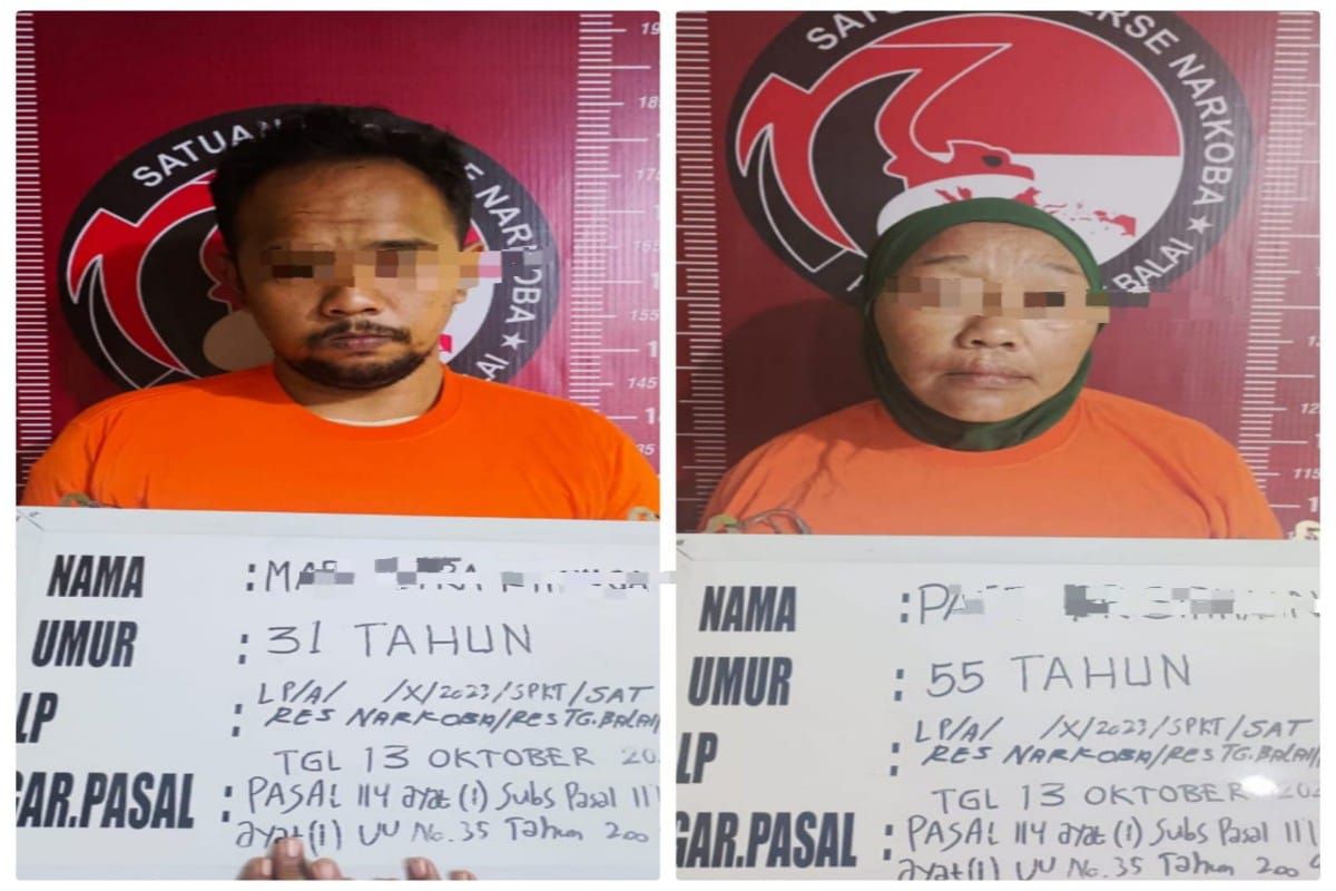 Polres Tanjungbalai-Sumut tangkap  ibu dan anak jual sabu