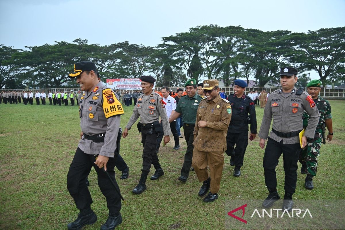 Polres Padangsidimpuan gelar pasukan operasi mantap toba pengamanan pemilu 2024