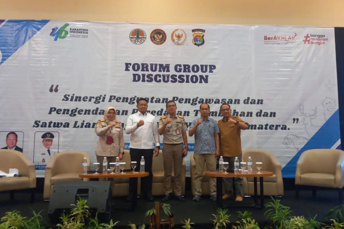 Karantina Lampung: Dibutuhkan sinergi semua pihak dalam pengawasan satwa liar