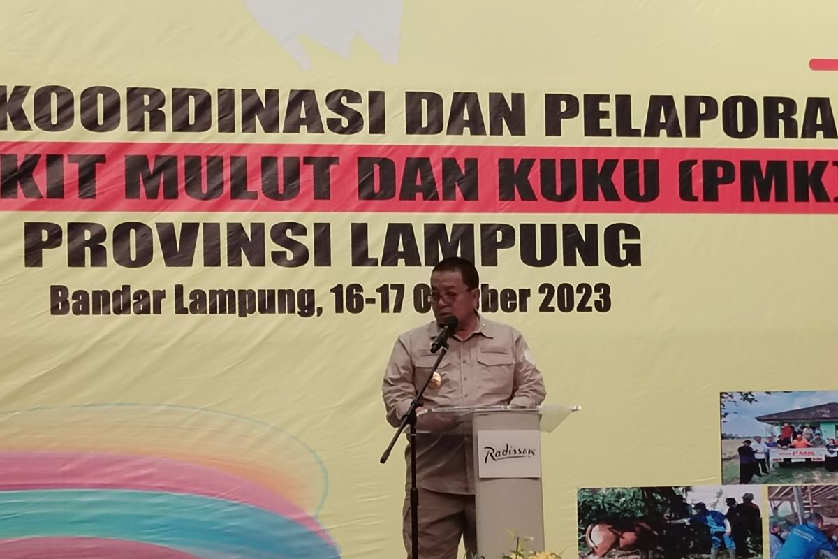 Gubernur Lampung mengajak semua pihak kendalikan kasus PMK