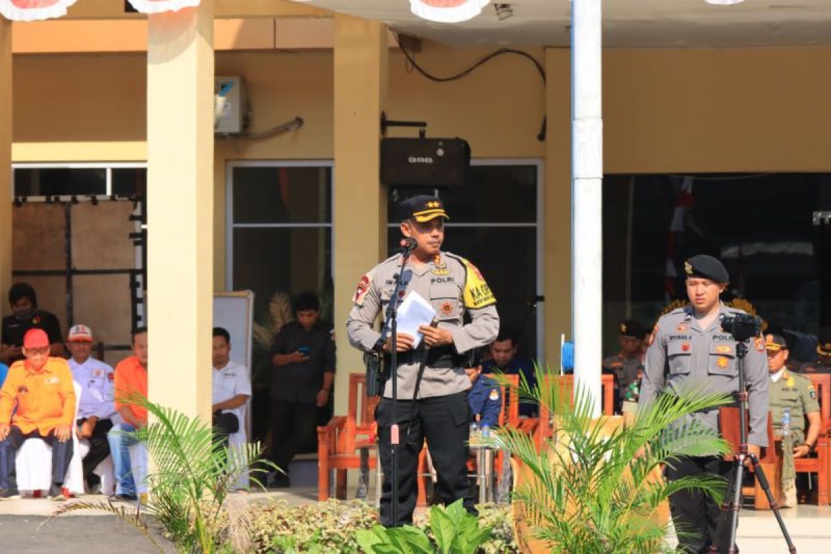 Polres Lombok Tengah menyiapkan 875 personel dukung Pemilu 2024