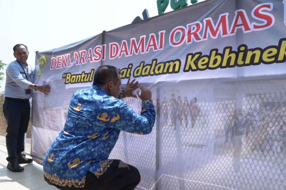 Bantul gelar deklarasi damai ormas dukung pemilu damai