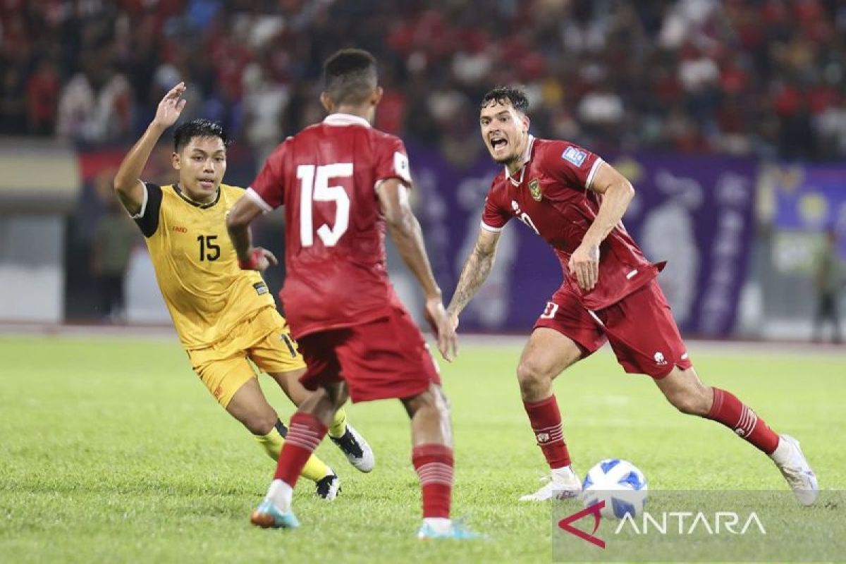 Dua kali bekuk Brunei, peringkat FIFA Timnas Indonesia naik dua strip