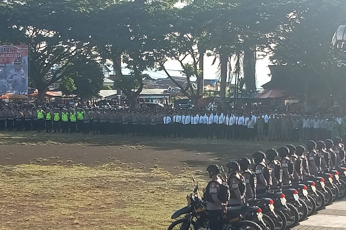 Polda Malut apel gabungan kesiapan pelaksanaan Operasi Mantap Brata Kie Raha