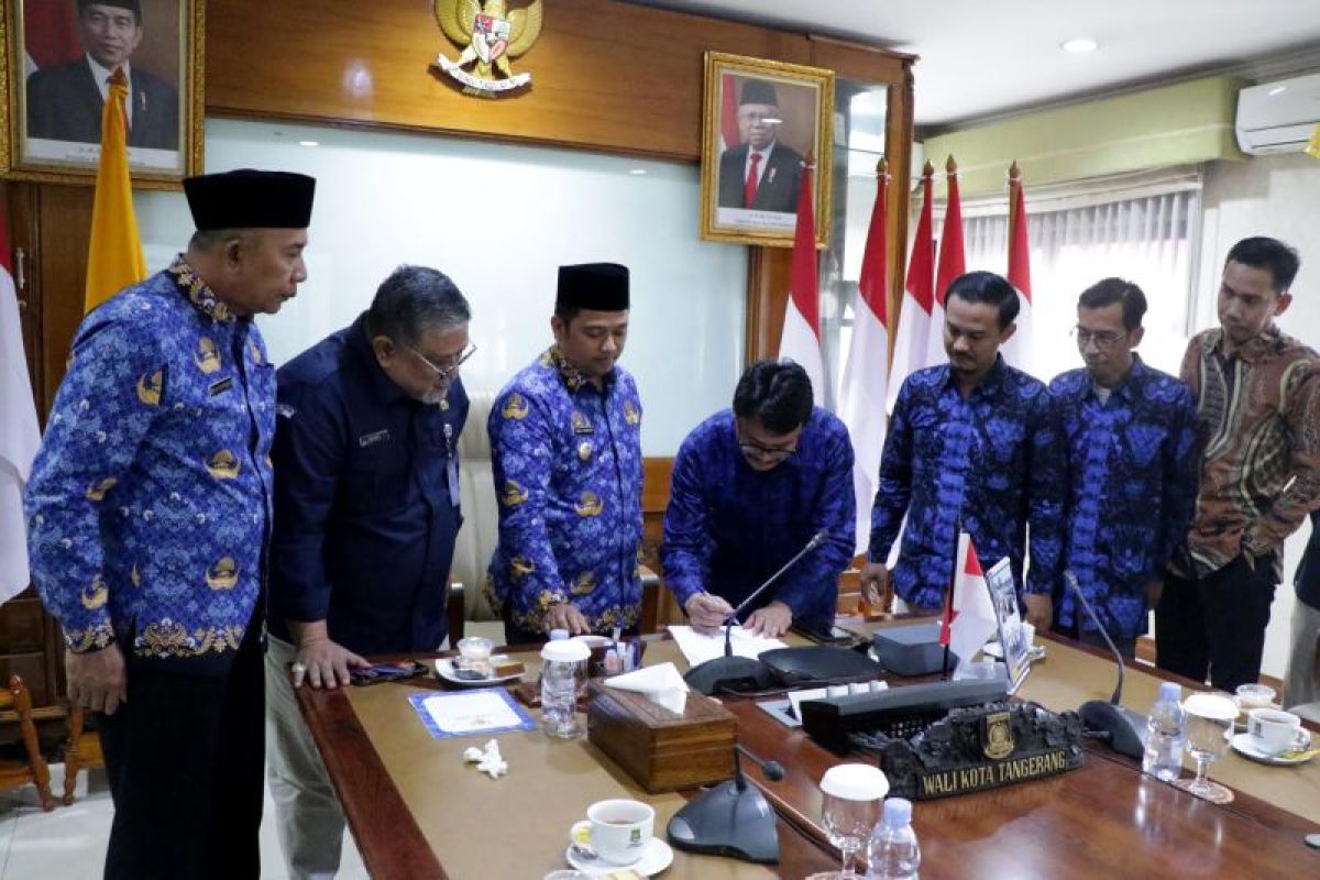 Pemkot Tangerang dan KPU tandatangani perjanjian dana hibah pemilu