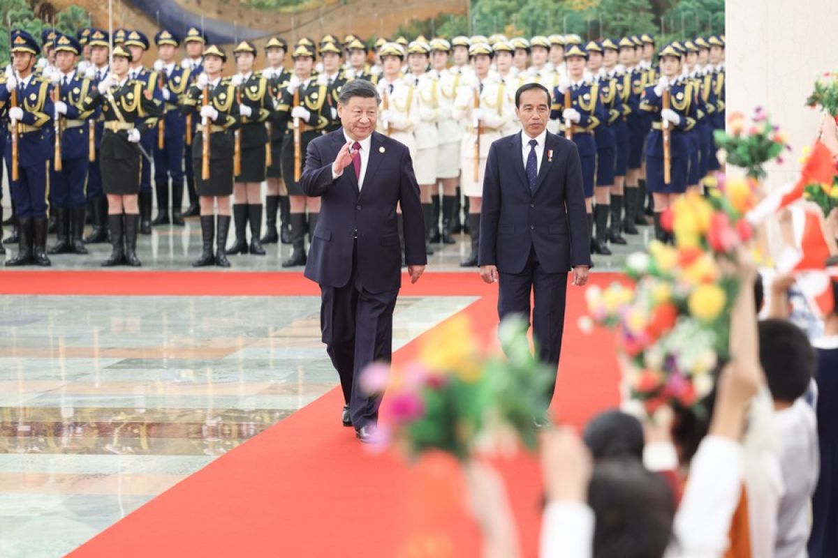 Presiden China gelar pembicaraan dengan Presiden Joko Widodo