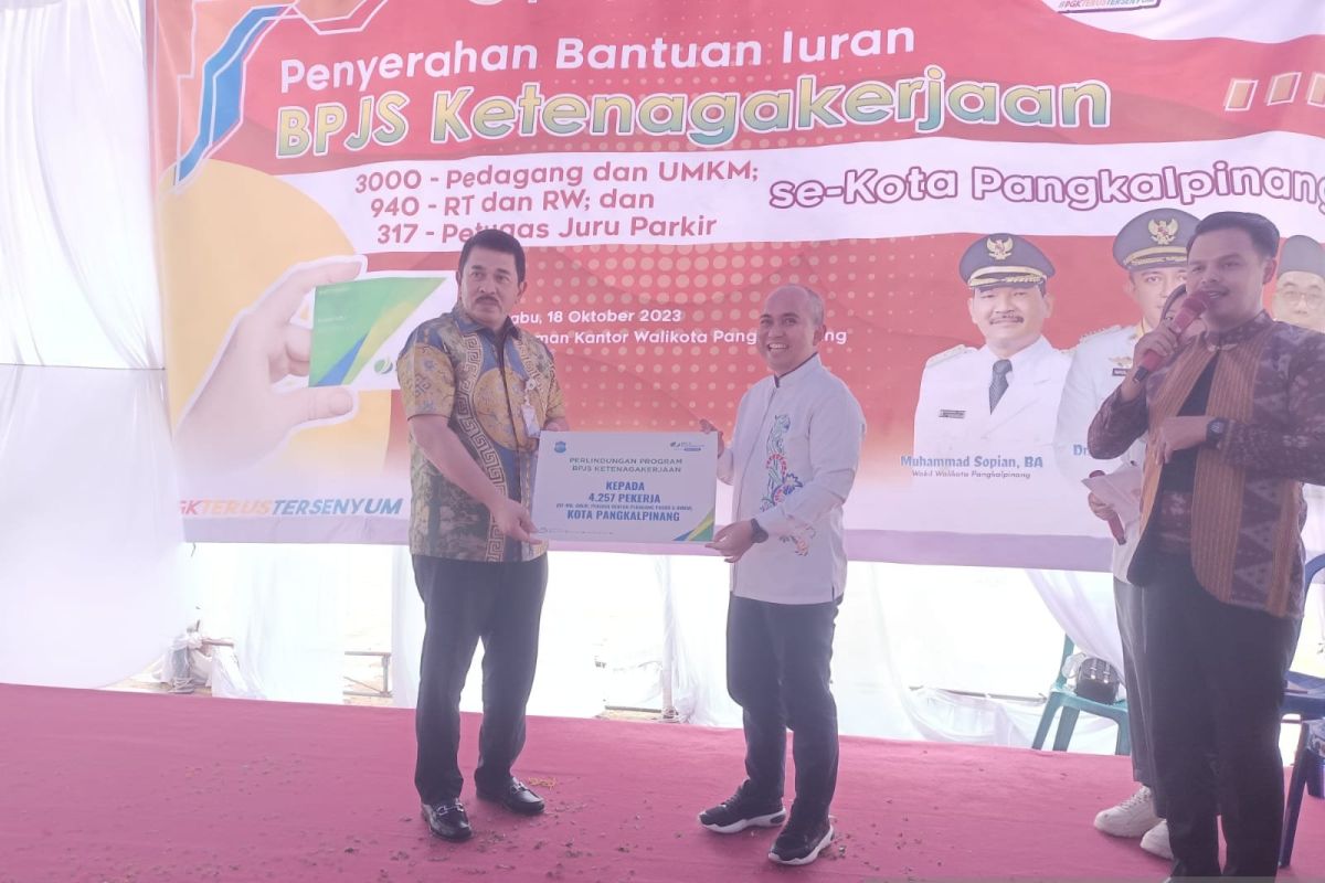 Bambang Utama apresiasi Pemkot Pangkalpinang daftarkan 4.257 pekerja informal sebagai peserta BPJS Ketenagakerjaan