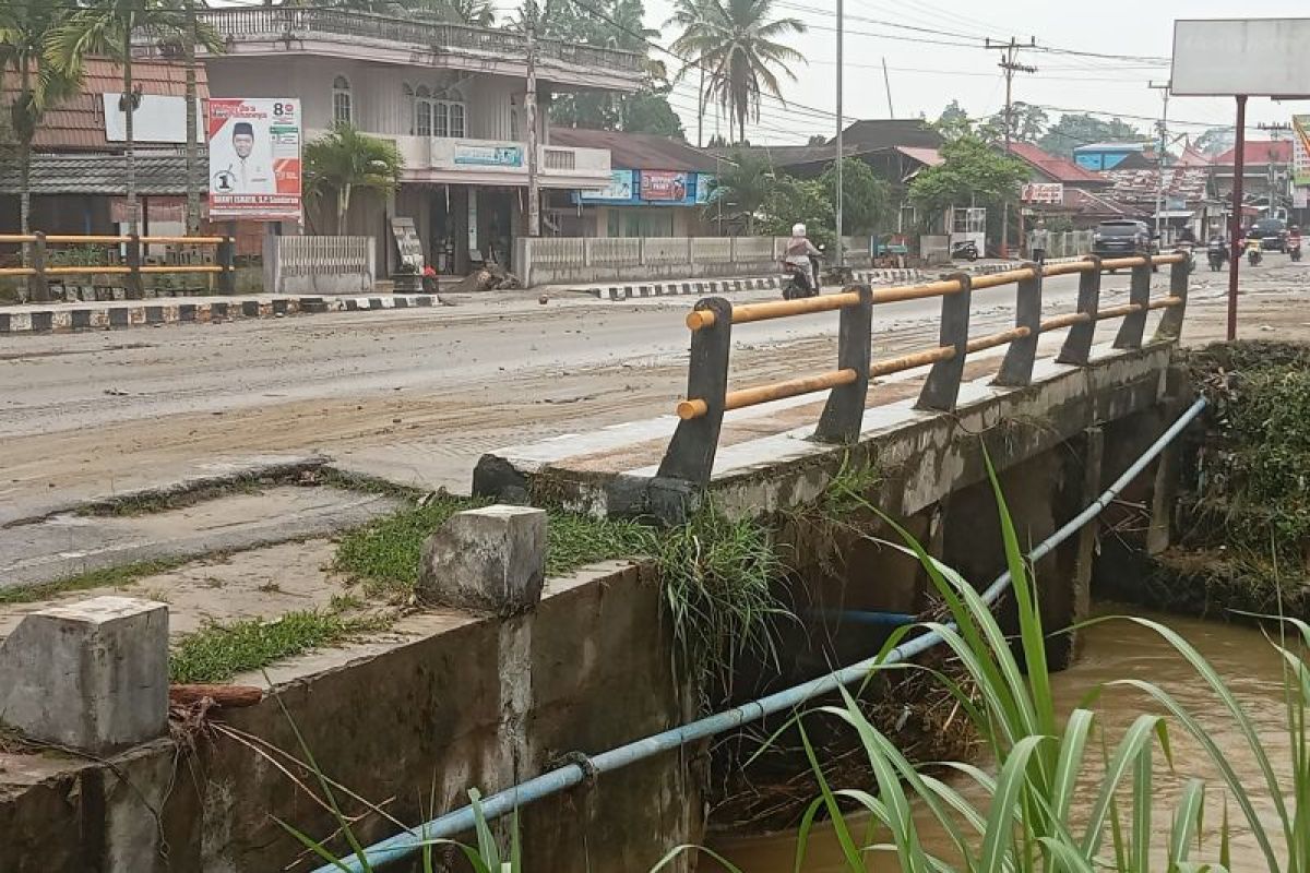 Terancam ambruk, warga minta Pemkab Pasaman perbaiki jembatan Panapa