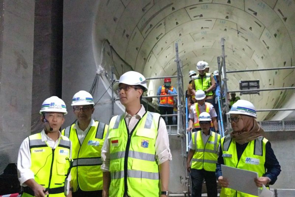 Progres pembangunan MRT Fase 2A Bundaran HI-Harmoni sudah 62 persen