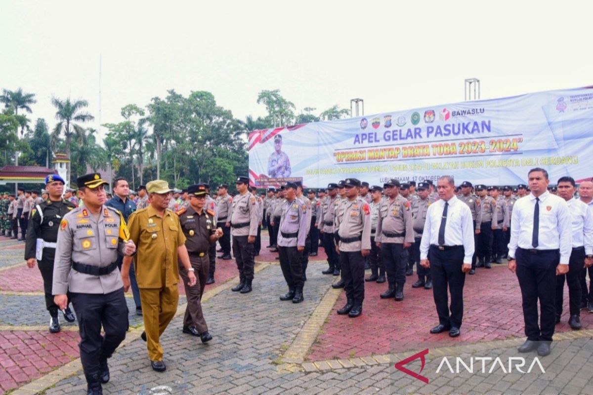 Polresta Deli Serdang perkuat sinergitas demi Pemilu yang damai