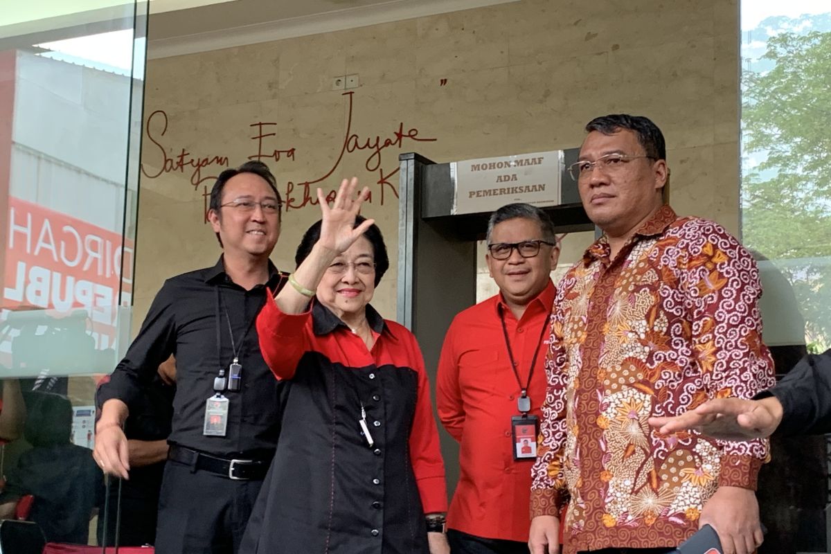 Megawati tiba di Kantor PDIP jelang penetapan bacawapres