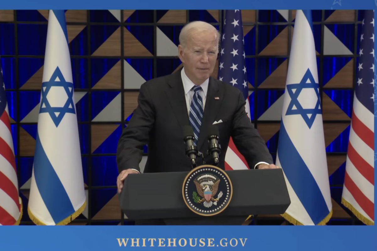 Dicecar Israel langgar hukum perang,  Presiden AS diam