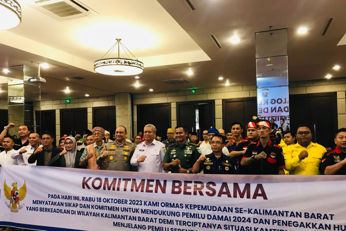 Pj gubernur Kalbar arahkan organsiasi pemuda wujudkan Pemilu damai