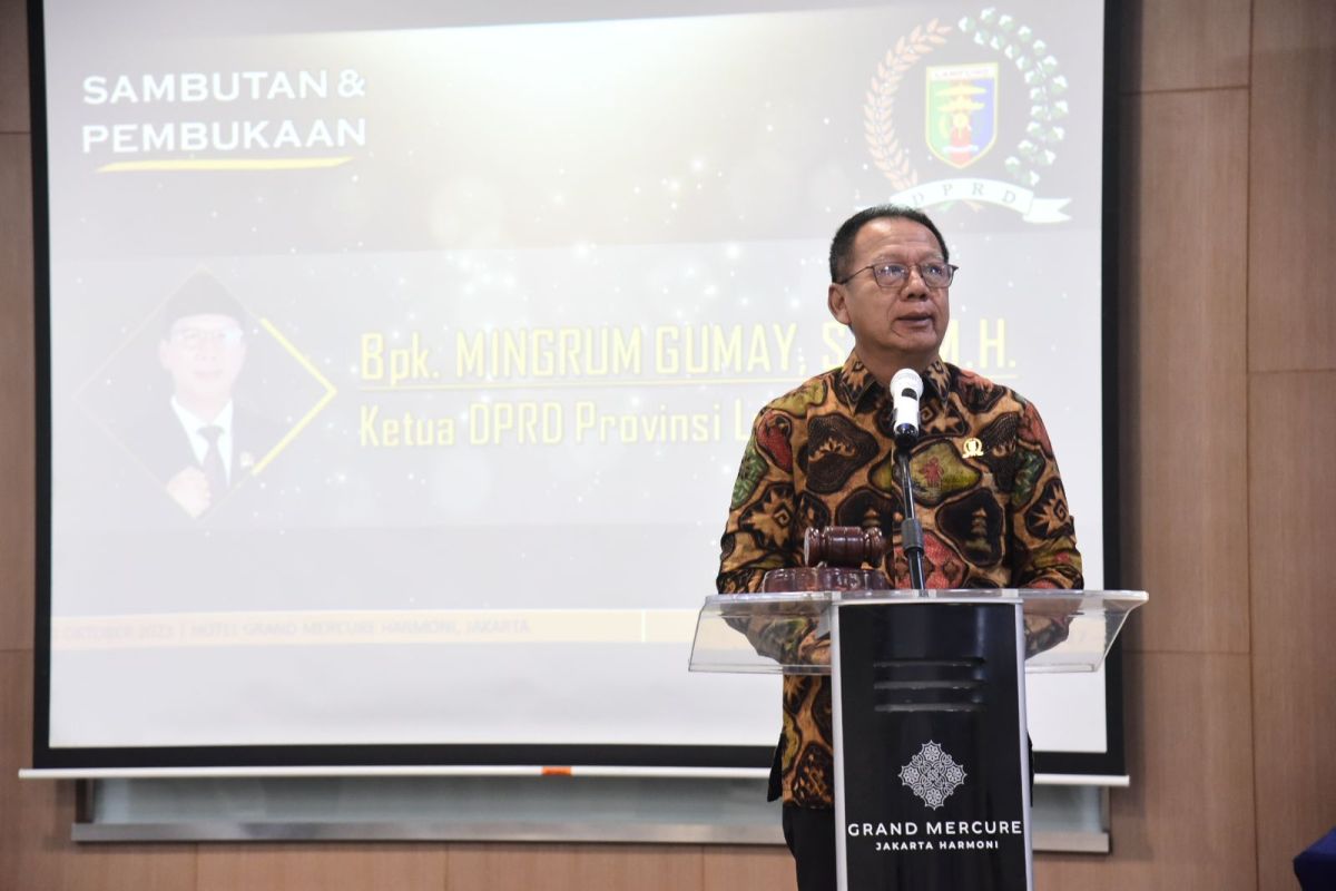 Ketua DPRD Lampung buka bimtek tentang Implementasi PP No. 53 Tahun 2023