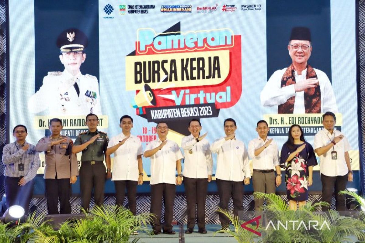Disnaker Kabupaten Bekasi gelar pameran bursa kerja virtual