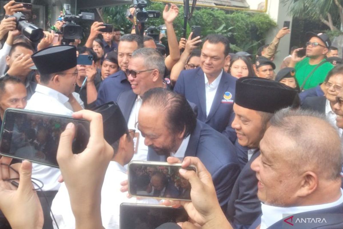 Surya Paloh sambut kedatangan Anies-Muhaimin