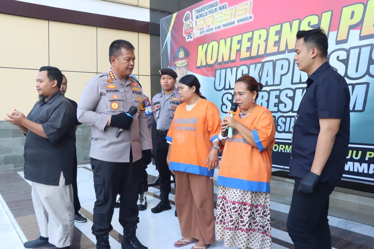 Polisi Sidoarjo tangkap dua perempuan pembobol rumah kosong