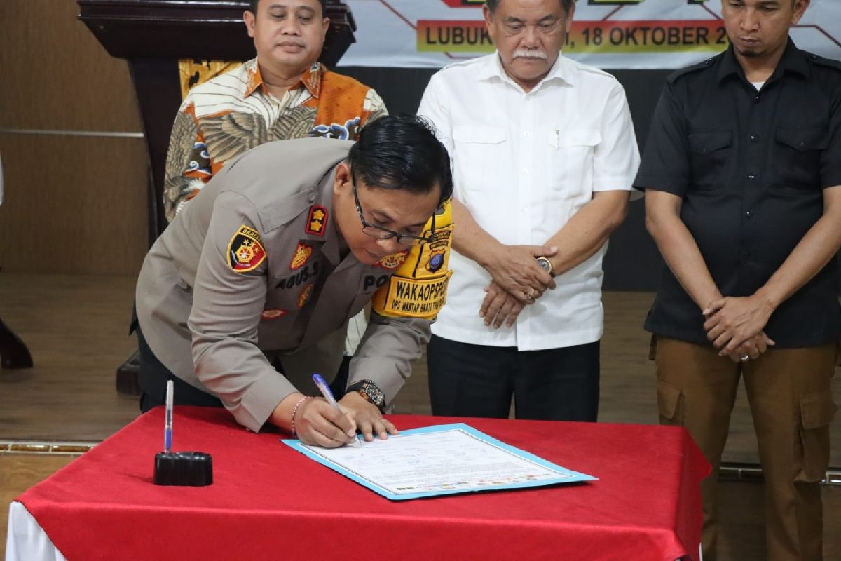 Polresta Deli Serdang gelar deklarasi damai pemilu, langkah awal jaga keamanan