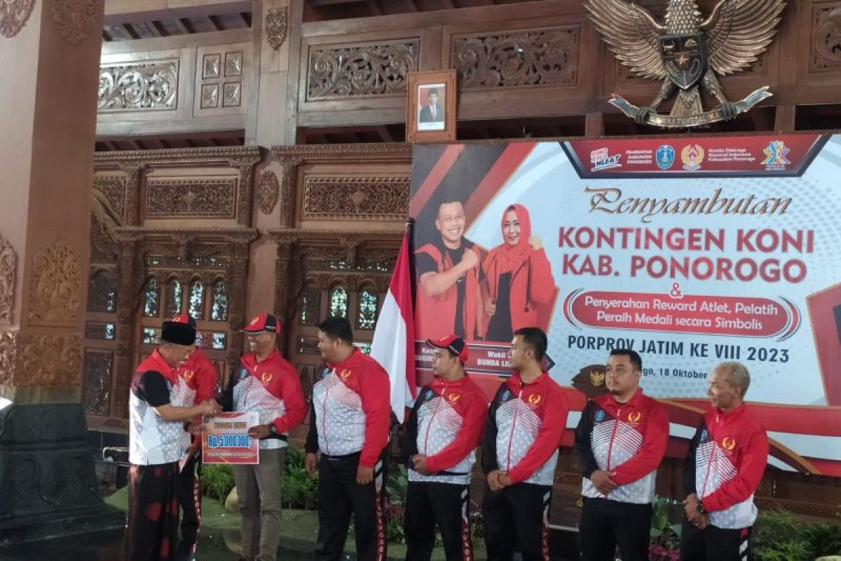 Pemkab Ponorogo berikan bonus uang kontingen Porprov