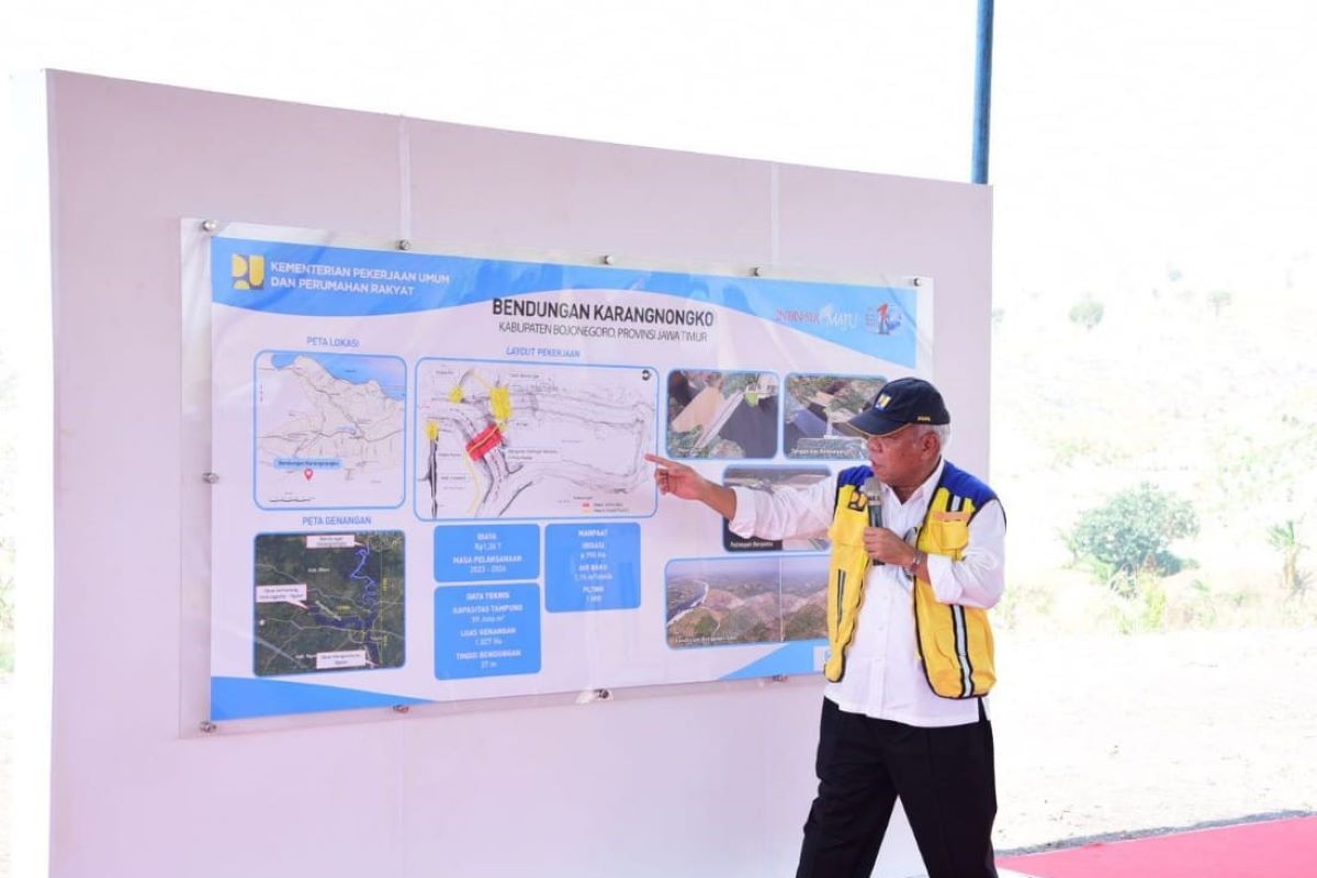 Menteri PUPR: Prooyek Bendung Gerak Karangnongko dukung ketahanan air