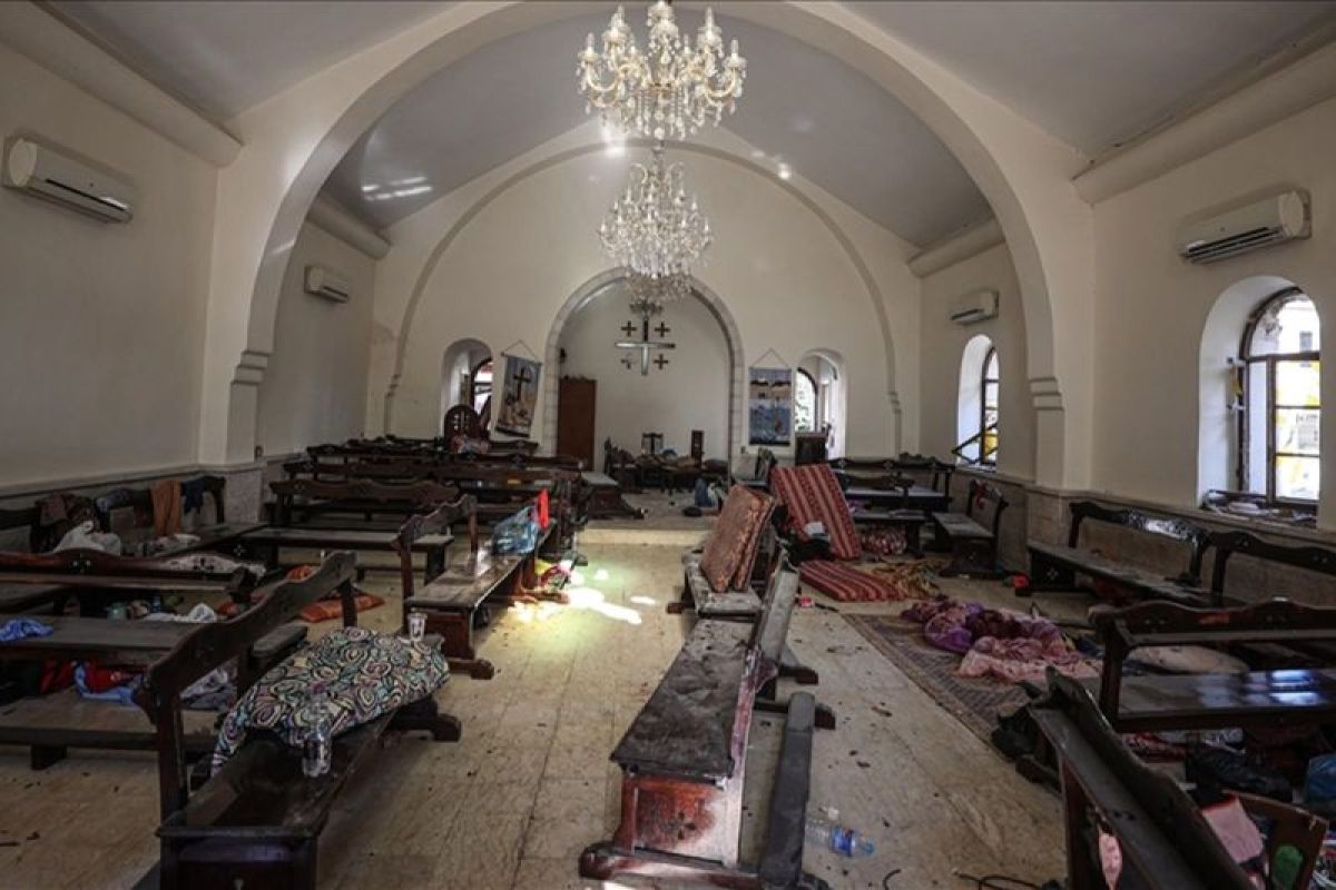 Selain Rumah Sakit, Israel juga bom gereja di Gaza
