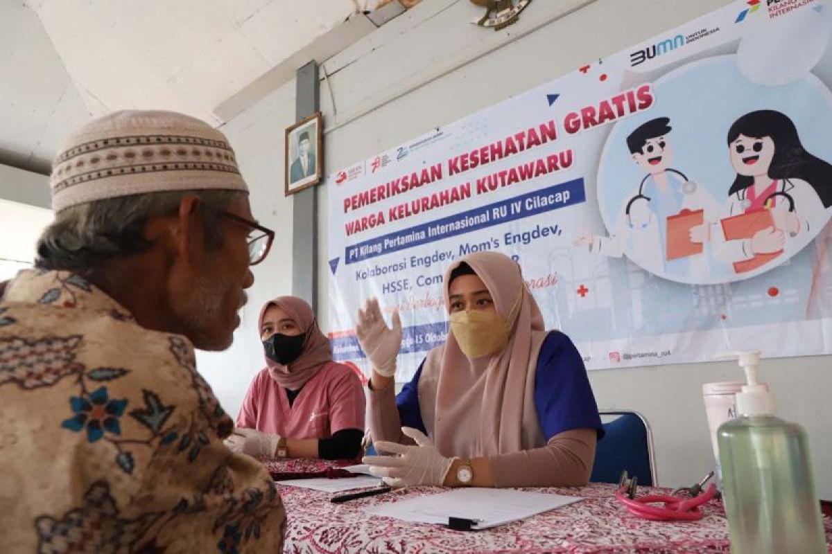 Kilang Cilacap gelar pemeriksaan kesehatan gratis di Kutawaru