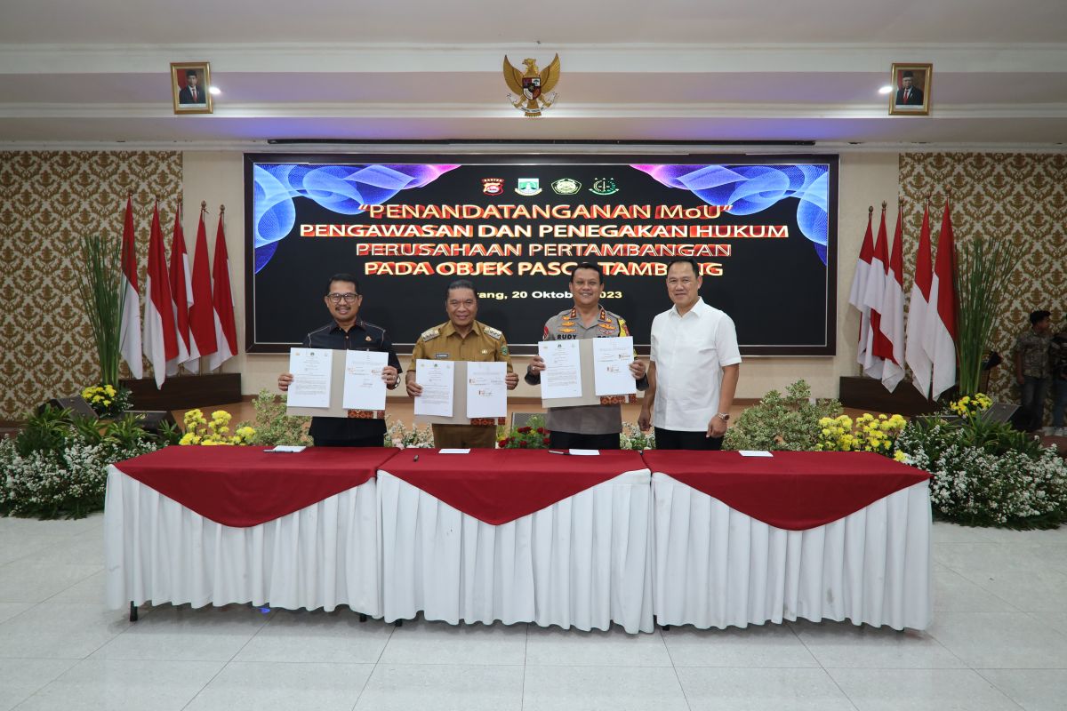 Banten dan penegak hukum lakukan pengawasan perusahaan tambang