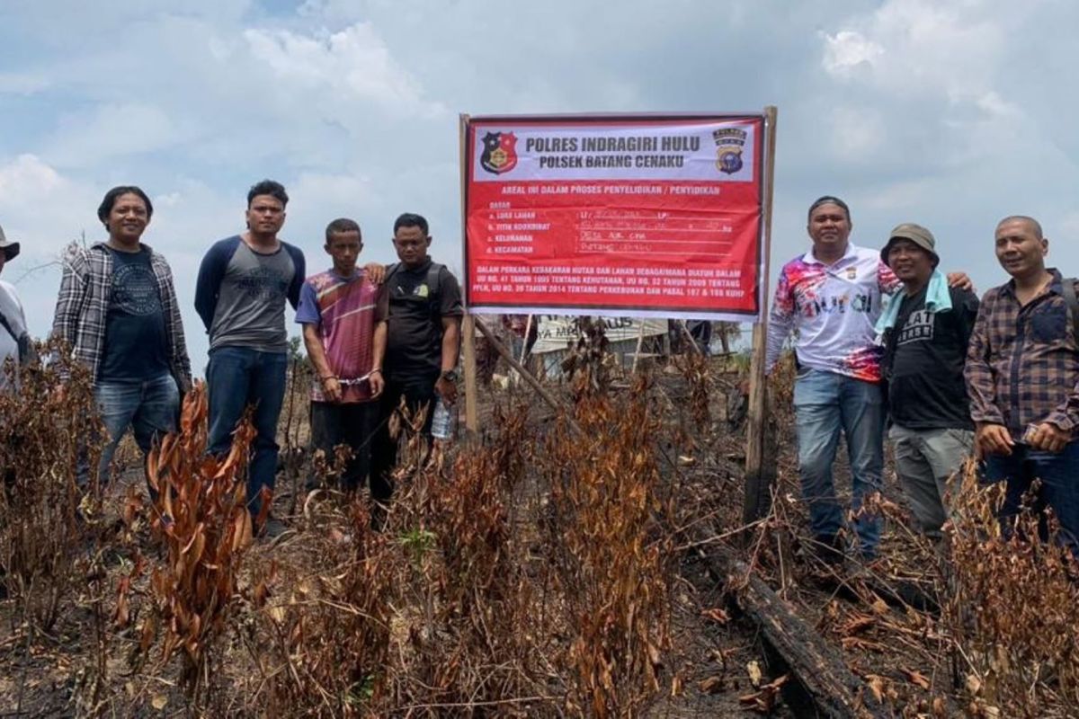 Polisi ungkap kasus pembakaran lahan 26 hektare di Indragiri Hulu