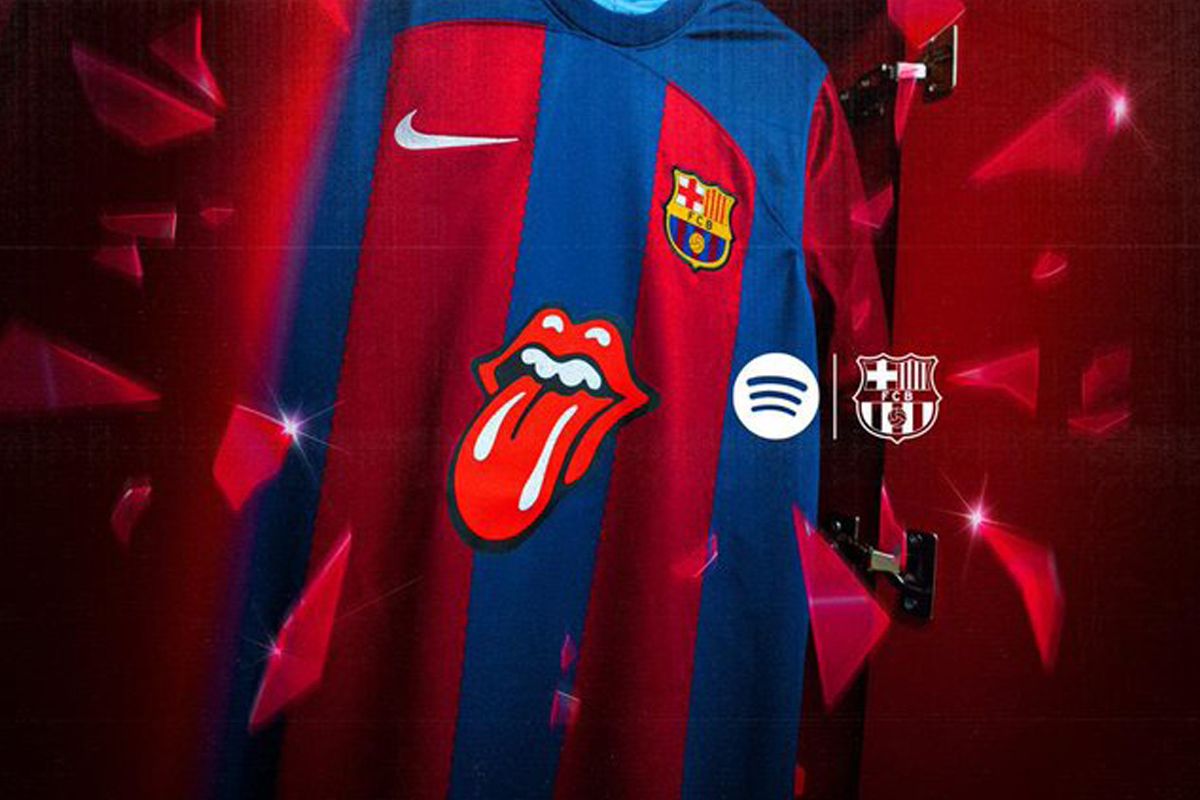 Gandeng Rolling Stones, Barcelona luncurkan jersey edisi terbatas