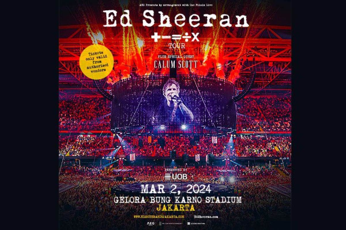 Ed Sheeran tampil di GBK 2 Maret 2024, ini harga tiketnya