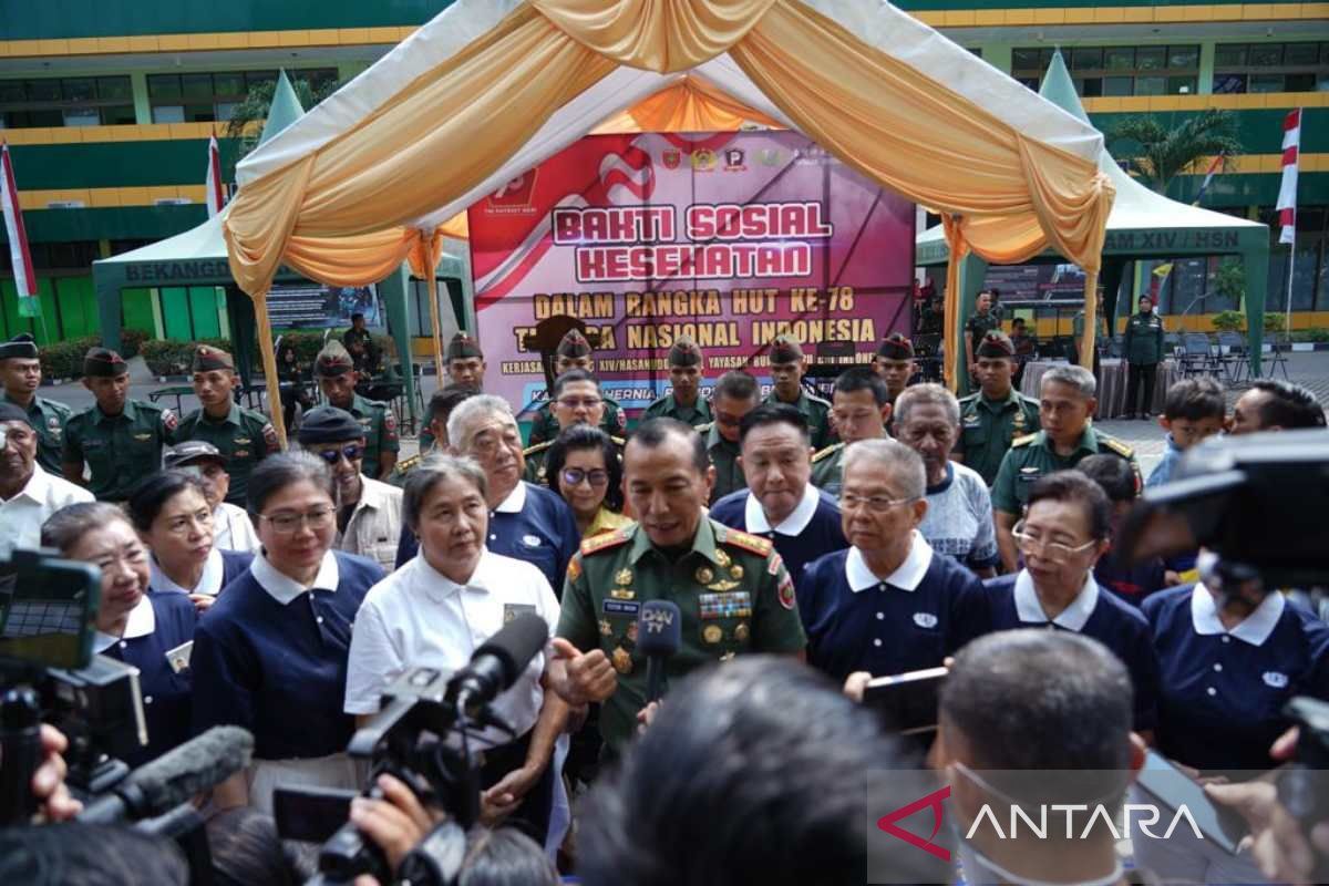 Kodam XIV Hasanuddin bersama Yayasan Buddha Tzu Chi gelar baksos kesehatan