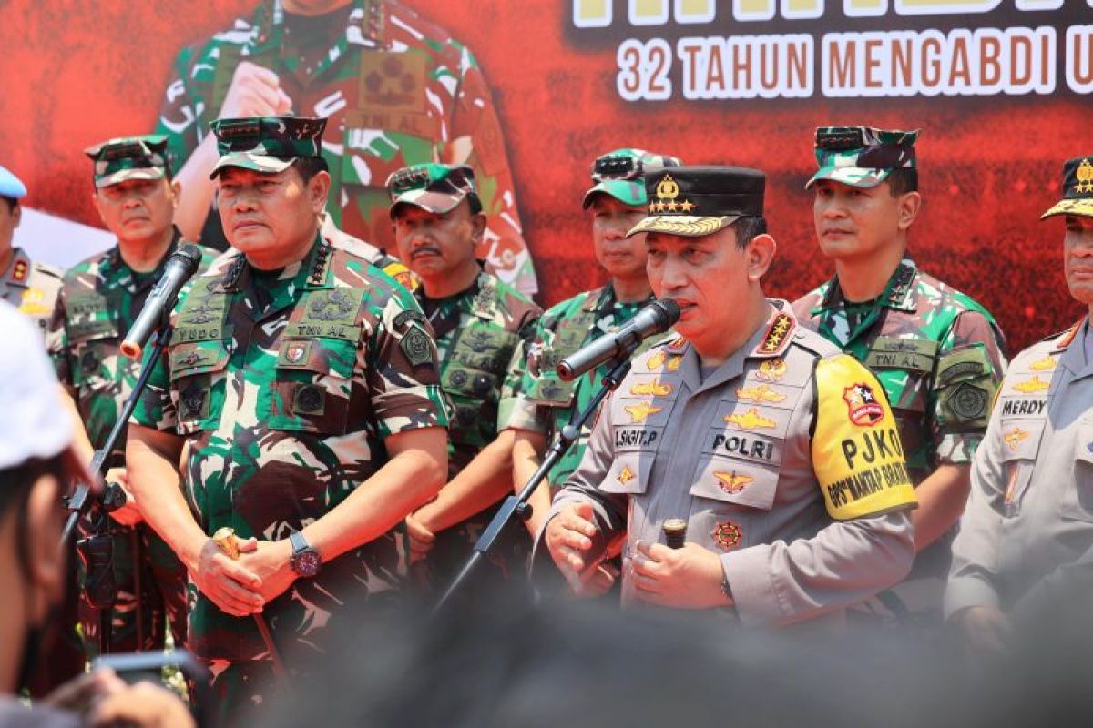 TNI dan Polri ajak masyarakat ciptakan Pemilu 2024 damai