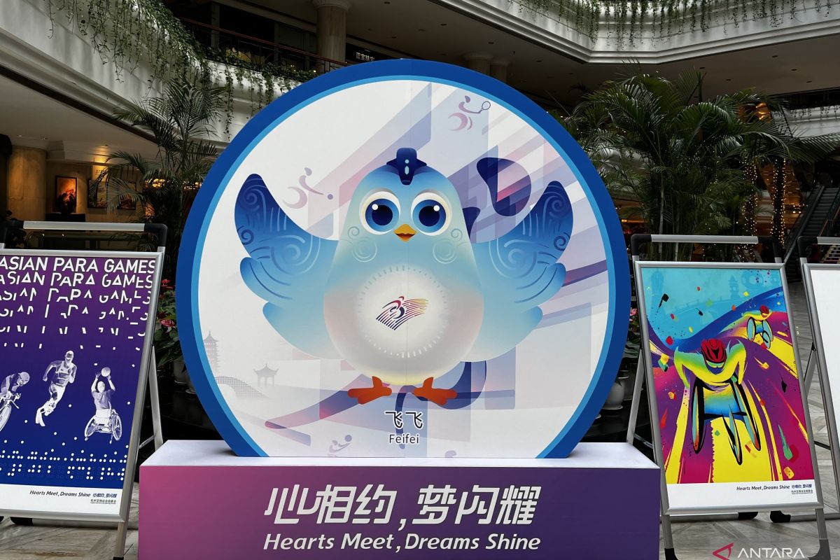 Fei Fei, sosok burung imut berwarna biru jadi maskot Asian Para Games Hangzhou